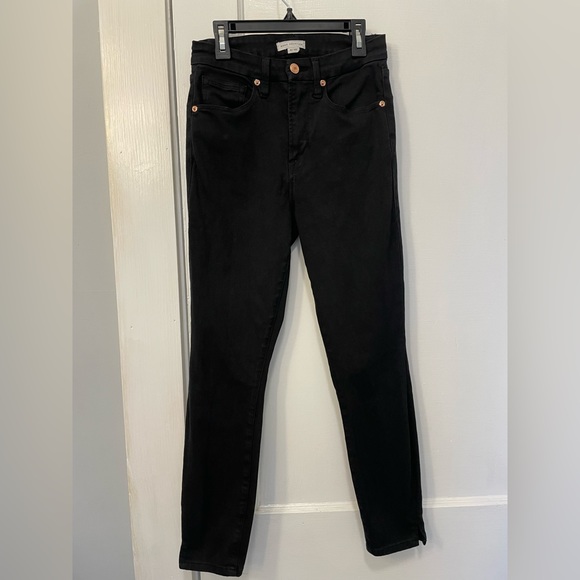 Good American Denim - Good American Good Waist Crop Side Slit Jeans Black 4/27